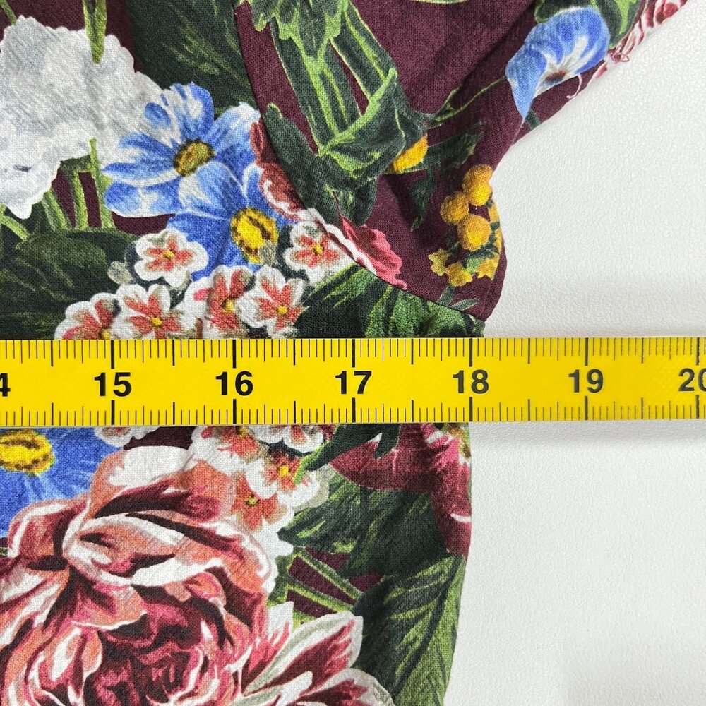 $395 NWOT SEE BY CHLOÉ Floral Print Cotton Top Blouse Size 38 Multicolor - Picture 14 of 14